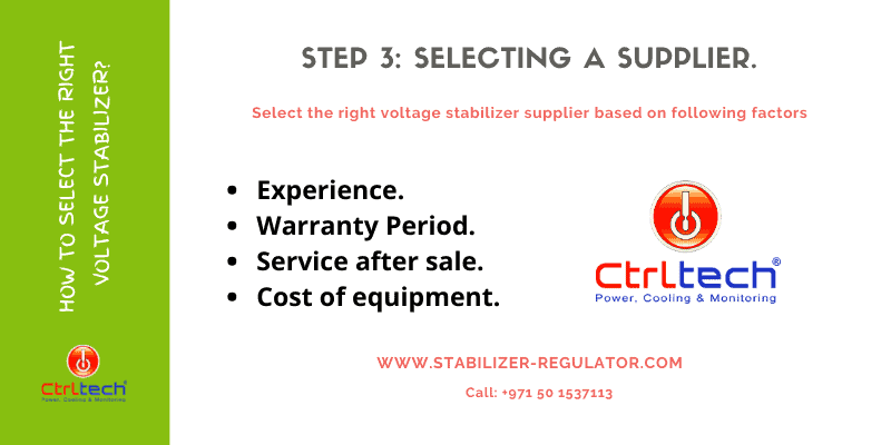 How to select voltage stabilizer supplier?