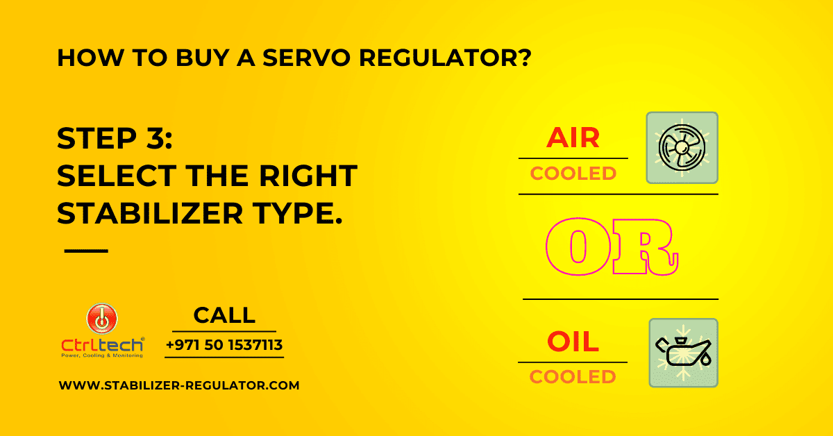 Select the right type of regulator.