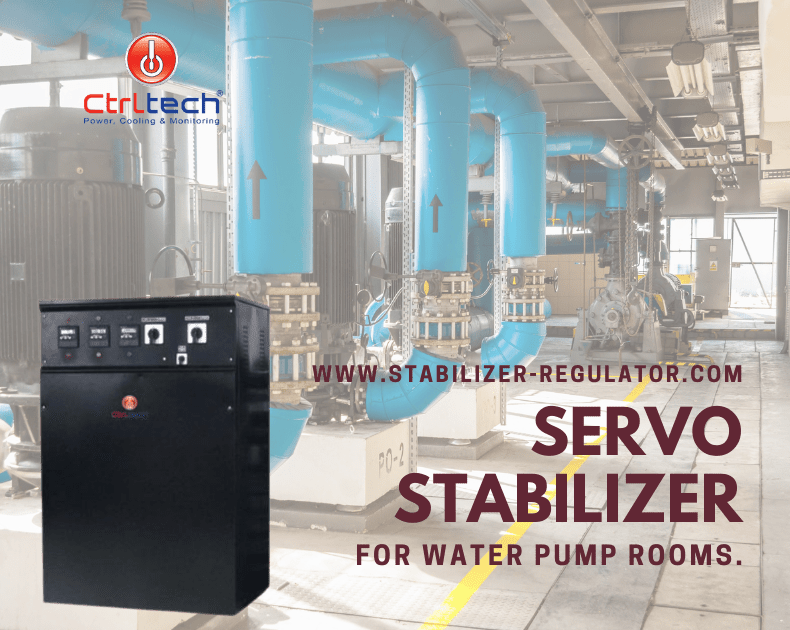 Voltage regulator for water pump rooms.