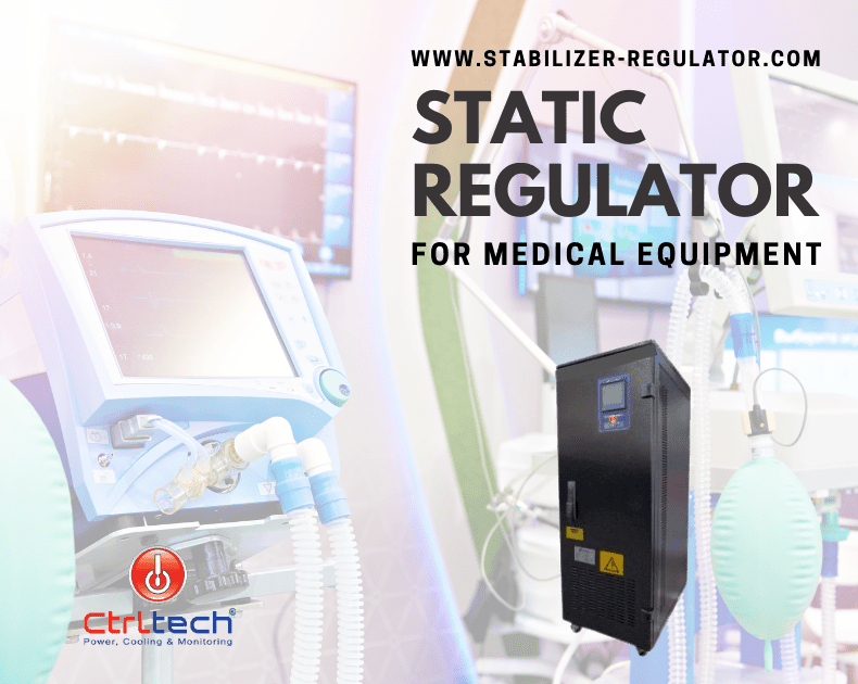 Voltage stabilizer for hospital medical equipment